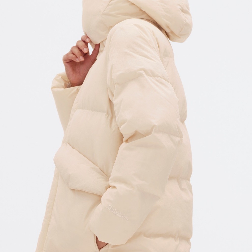 Half days creme-colored Wheeler Parka jacket - Picture 4 of 7